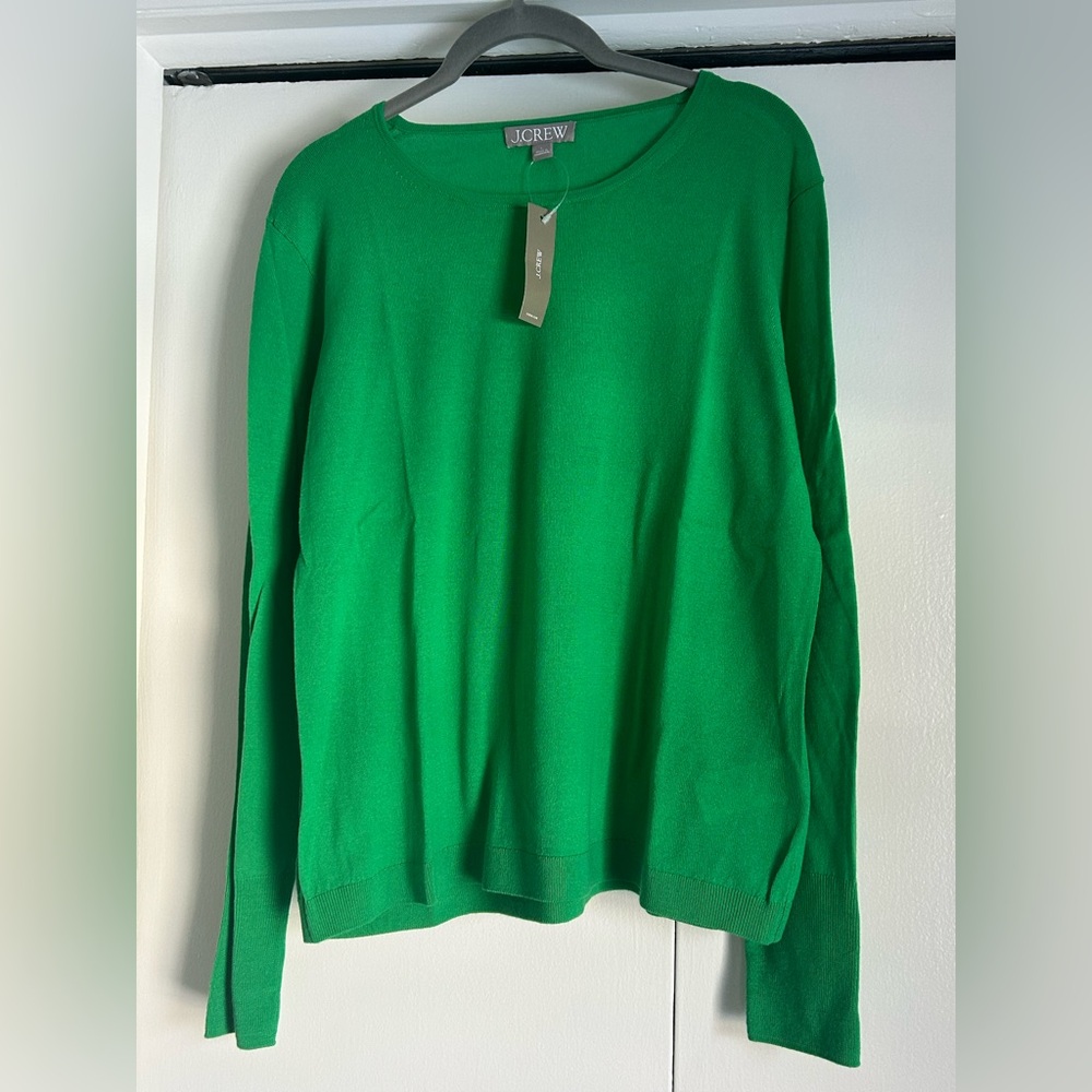 J. Crew NWT Halle Women's Green Sweater